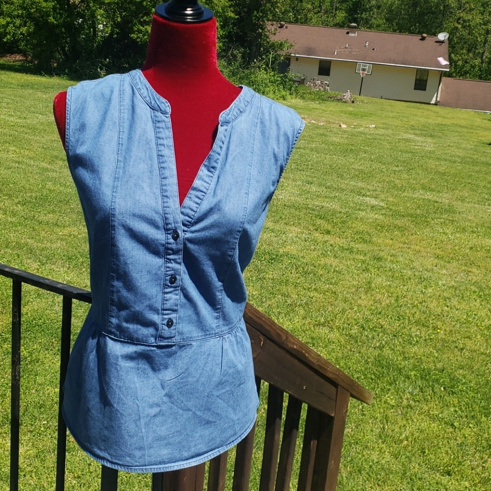 Denim top